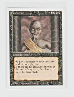 Magic the Gathering ~ MTG ~ 1x Pestilence ~ M/NM ~ REVISED - Image 1
