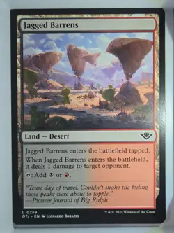 Jagged Barrens - L259 - MTG - Outlaws of Thunder Junction (OTJ) - Image 1
