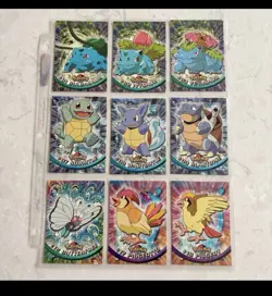 Custom Lot - 10x Pokemon Topps Tv Animation Cards Blue Logo - Image 1