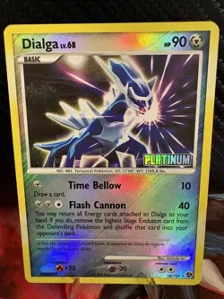 Dialga Lv.68 16/106 Platinum Holo Rare Pokemon Card MP Clean Front - Image 1