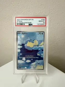 Pokemon Spheal Illustration Rare Holo PSA 10 199/191 Sv08 Surging Sparks English - Image 1