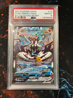 PSA 10 Rapid Strike Urshifu VMAX Alt Art 170/163 Battle Styles 2021 Pokemon - Image 1