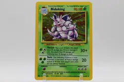 Pokemon TCG Nidoking Holo Rare Card Base Set 11/102, 1999 WOTC Vintage - Image 1