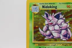 Pokemon TCG Nidoking Holo Rare Card Base Set 11/102, 1999 WOTC Vintage - Image 2