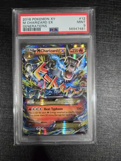 2016 Pokemon XY Generations M Charizard EX Ultra Rare Holo #12/83 PSA 9 Mint - Image 1