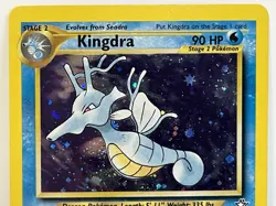 Vintage 2000 Pokemon TCG Neo Genesis KINGDRA HOLO Rare 8/111 NM English, Unltd - Image 2