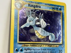 Vintage 2000 Pokemon TCG Neo Genesis KINGDRA HOLO Rare 8/111 NM English, Unltd - Image 3