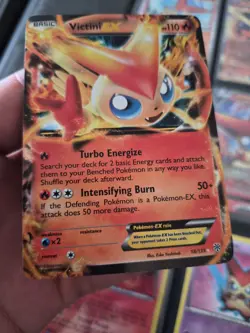 Pokemon: Plasma Storm *Foil* Victini EX (131/135) Full Art *Light Play* - Image 4