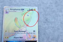 Pokemon Ampharos GX 240 HP Full Art Secret Rare Holo 185/181 SM Team Up TCG - Image 3
