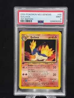 Quilava #46 1st Edition Neo Genesis 2000 Pokemon PSA 9 🔥 - Image 1