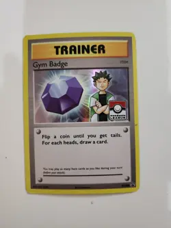 Gym Badge [Trainer/Item] Promo XY203 (Pokemon TGC) MP - Image 1