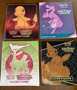 Pokemon Player's Guide Books - Sun & Moon UNIFIED MINDS Temporal Forces Lot of 4 - Image 1