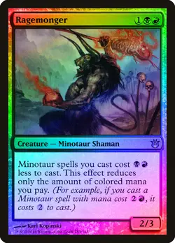 Ragemonger FOIL Born of the Gods HEAVILY PLD Black Red Uncommon CARD ABUGames - Image 1