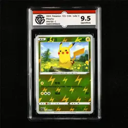 CCG 9.5 GemMint 2024 Pokemon CHN Pikachu 044/132 C - Image 1