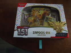 LOT # 1=Pokemon TCG Scarlet & Violet 151 Zapdos EX Collection Box NEW SEALED - Image 1