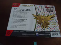 LOT # 1=Pokemon TCG Scarlet & Violet 151 Zapdos EX Collection Box NEW SEALED - Image 2