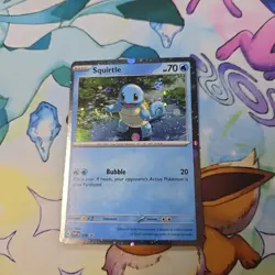 HD 🌀 Swirl Pokemon 151 Squirtle SVP048 Black Star Promo HD Rare NM - Image 2