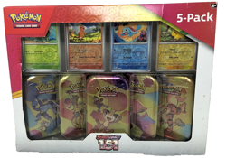 Pokemon TCG Scarlet Violet 151 Mini Tin 5-Pack - Image 2