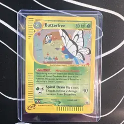 Pokemon Butterfree Expedition Base Set 005/165 Holo Rare Stage 2 80 HP 2002 - Image 3