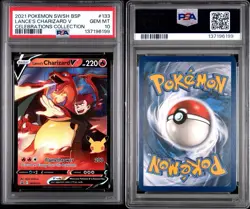 2021 Pokemon SWSH BSP Lance's Charizard V Celebrations Collection PSA GEM MT 10 - Image 3