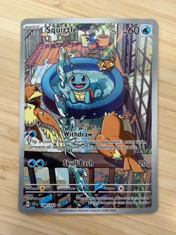 Pokemon TCG Squirtle 148/142 Sv07: Stellar Crown Illustration Rare - Image 1