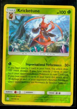 Pokemon KRICKETUNE 14/236 Cosmic Eclipse Rev Holo - MINT - Image 1