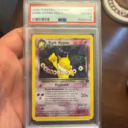 2000 Pokemon Dark Hypno #9 Holo English 1st First Edition Rocket PSA 8 NM-M - Image 1