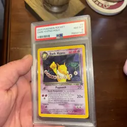 2000 Pokemon Dark Hypno #9 Holo English 1st First Edition Rocket PSA 8 NM-M - Image 3
