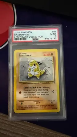 Sandshrew 91/110 Legendary Collection Pokemon PSA 9 - Image 1