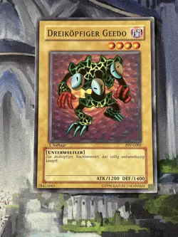 Yu-Gi-Oh! Dreikopfiger Geedo, PSV-G002, Common, 1. Auflage, Deutsch, Near Mint - Image 1