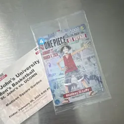 Bandai Namco One Piece CCG Monkey D. Luffy US Voyage Promo Card 0001 - Image 1