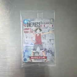 Bandai Namco One Piece CCG Monkey D. Luffy US Voyage Promo Card 0001 - Image 2