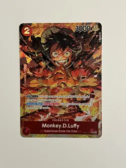 MONKEY D LUFFY - One Piece OP01-024 - AA SR Alt Art Super Rare - Romance Dawn - Image 2