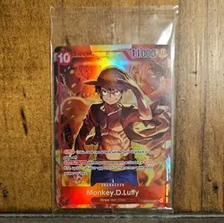 Monkey.D.Luffy (Treasure Booster Set) ST10-006 One Piece Promo Card Foil SEALED - Image 1