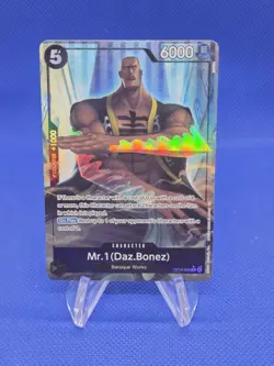 One Piece The Azure Sea’s Seven Mr 1 Daz Bonez OP14-090 Alternate Alt Art NM - Image 1