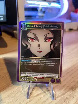 Union Arena TCG Demon Slayer MUZAN KIBUTSUJI R Holo UE05BT/KMY-1-036 - Image 1