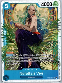 Nefeltari Vivi SR Extra Booster: One Piece Heroines Edition EB03-024 NM OP Card - Image 1