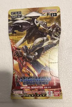 Bandai Namco Digimon Card Game Special Booster Pack Ver. 2.5 BT19-20 - Sealed - Image 1