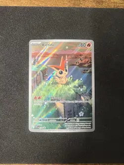 Victini Promo 208 Scarlet & Violet Full Art Holo Pokemon card NM - Image 1
