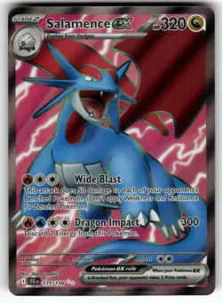 Salamence ex 177/159 SV09: Journey Together NM Pokemon Card TCG - Image 1