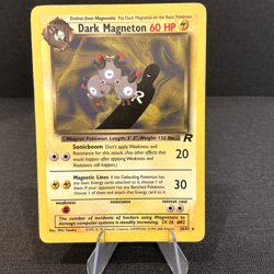 Dark Magneton 28/82 Team Rocket Rare Non-Holo HP Vintage Pokemon TCG Card - Image 1