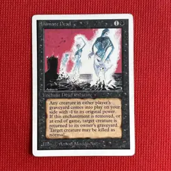 MTG {ANIMATE DEAD} 1993 Unlimited Edition #93 Reg Uncommon Lightly Played/EX - Image 1
