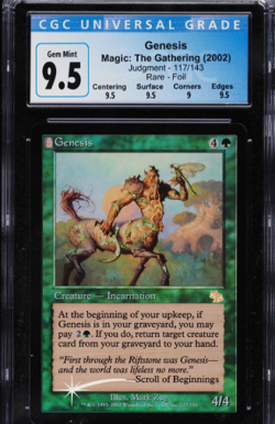 GENESIS FOIL CGC 9.5 Judgment Magic MTG Graded *POP 1/4* [Luca] GEM MINT - Image 1