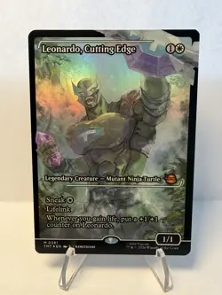 Leonardo, Cutting Edge - Foil - Showcase M MTG Teenage Mutant Ninja Turtles M - Image 1