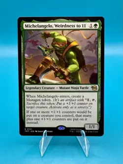 MTG WOTC 2026 Michelangelo Weirdness to 11 #0121 Rare NM - Image 1