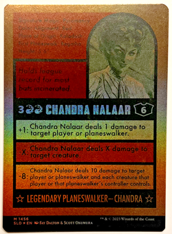 MTG Chandra Nalaar (Borderless Rainbow Foil) | Secret Lair Drop Series NM - Image 2