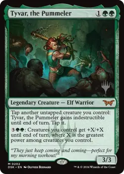 MTG Tyvar, the Pummeler Duskmourn House of Horror Promo Pack NM - Image 1