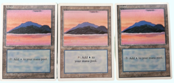 3x Island, (2) 4th & (1) RevIsed, LP Light Play, Magic The Gathering MTG - Image 1
