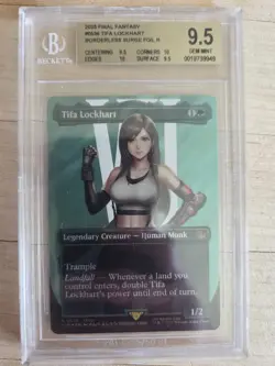Tifa Lockhart 0536 Character Borderless-surge Foil Mtg BGS 9.5 - Image 1