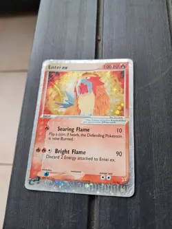 Pokemon RARE card Entei EX 91/95 Vintage 2004 ENG GOOD :) - Image 2